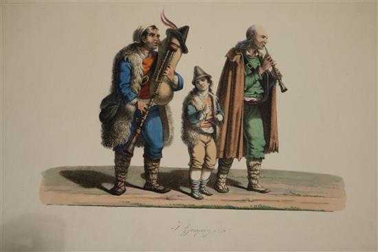 A group of assorted unframed prints and drawings